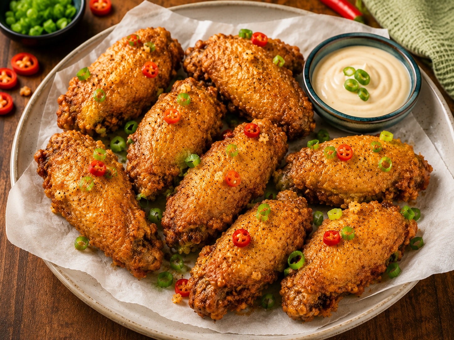 Salt And Pepper Chicken Wings